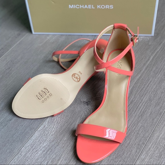 NWT Michael Kors Ava Mid-Heel Dress Sandals - Picture 2 of 6